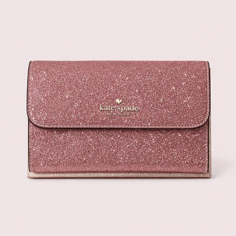 NWT‎ Kate Spade Pink Glitter Wallet Wristlet
